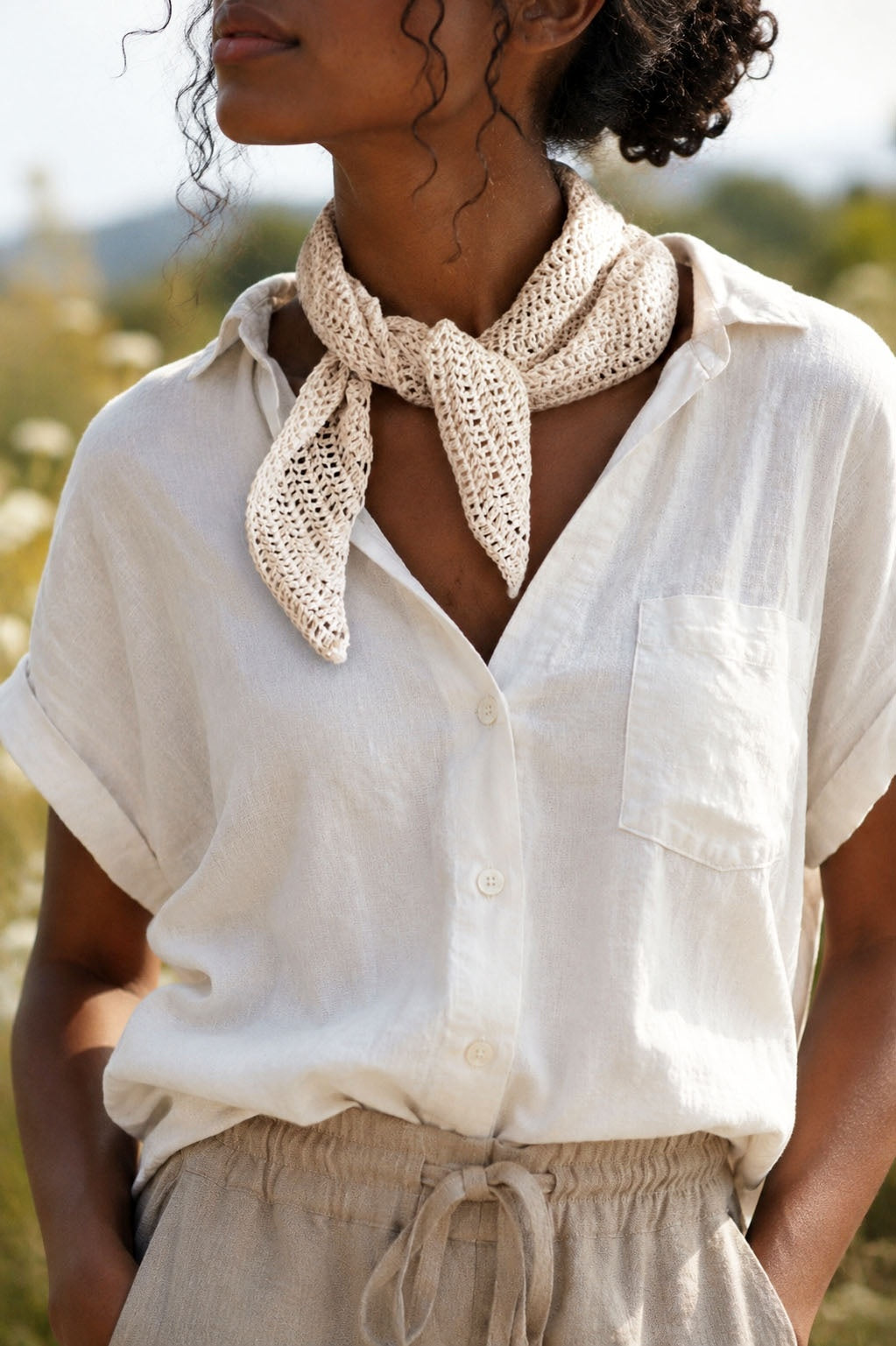 crochet bandana triangle scarf Haze Scarf