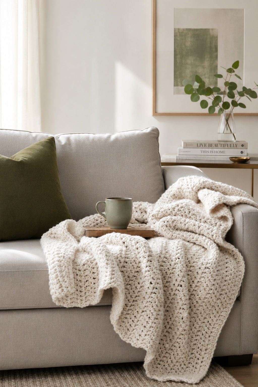 crochet blanket easy crochet pattern throw afghan Chateaux