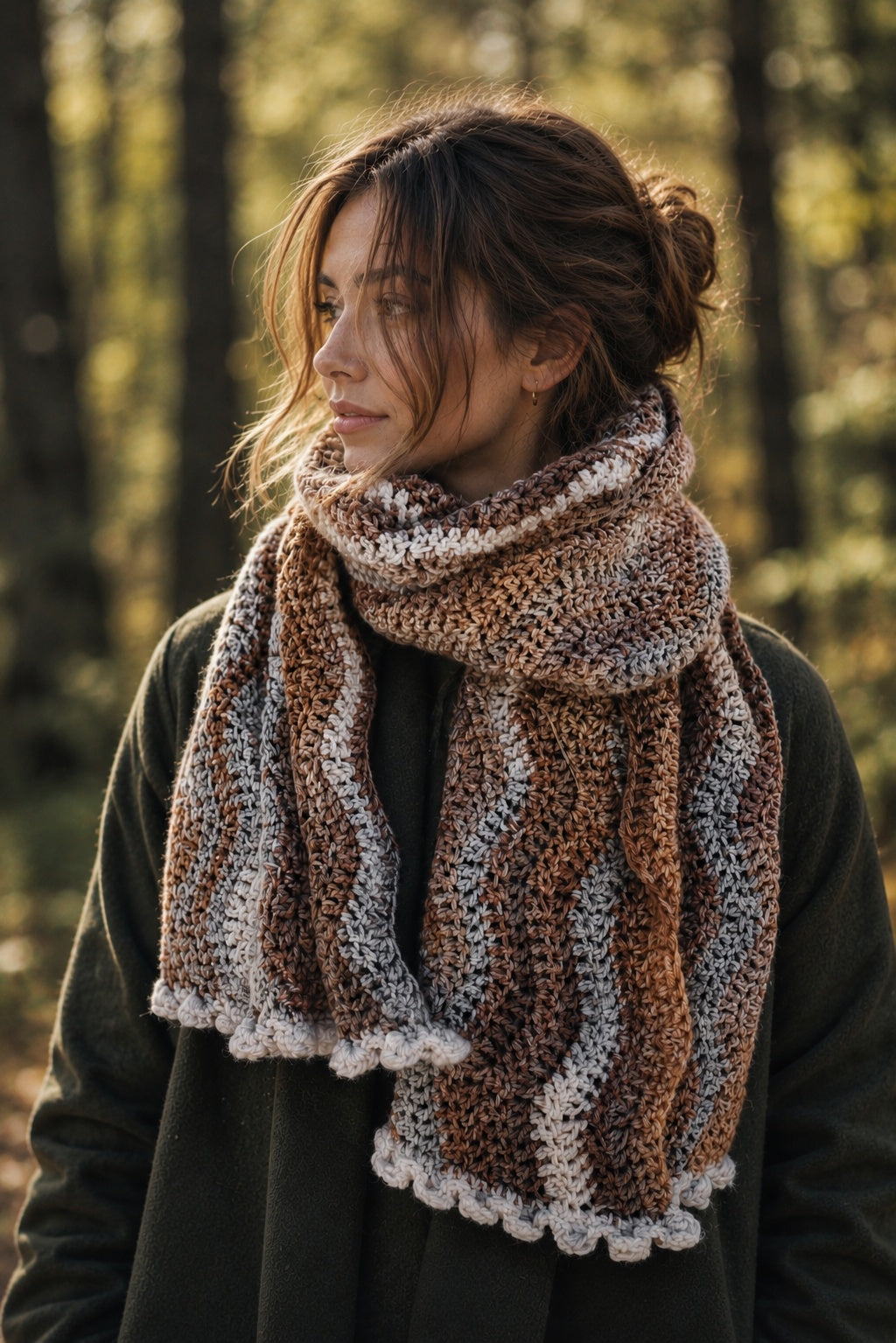 oversize crochet shawl wrap, easy crochet scarf bobbles riverbed scarf crochet pattern