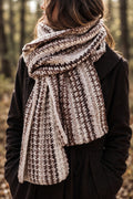 crochet houndstooth scarf crochet pattern easy crochet fall oversize chunky scarf meadow scarf crochet pattern