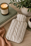 water bottle cover knitting pattern easy cozy knit whot water bottle Willow