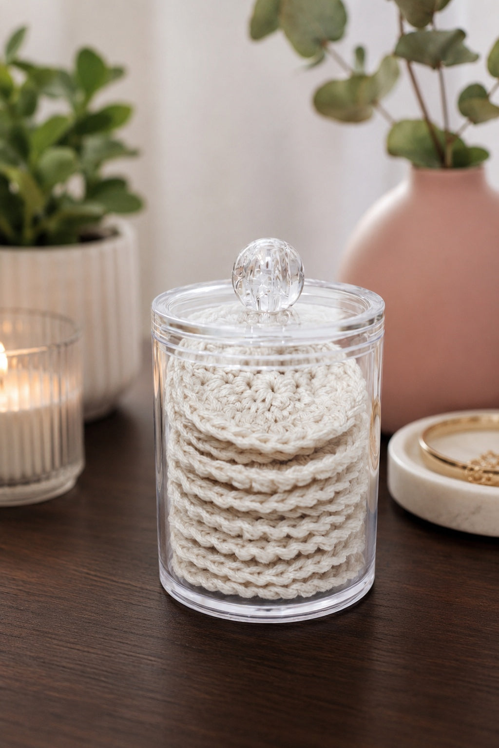 crochet pattern makeup remover cotton rounds