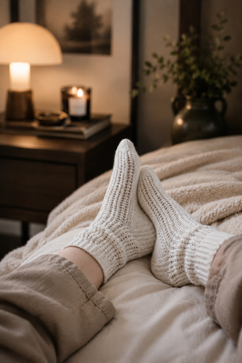 lace knit socks womens knit socks knitting pattern Snowfield Socks