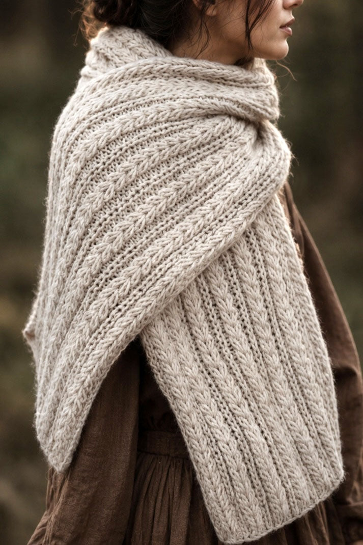 chunky knit scarf easy knitting pattern windchill scarf