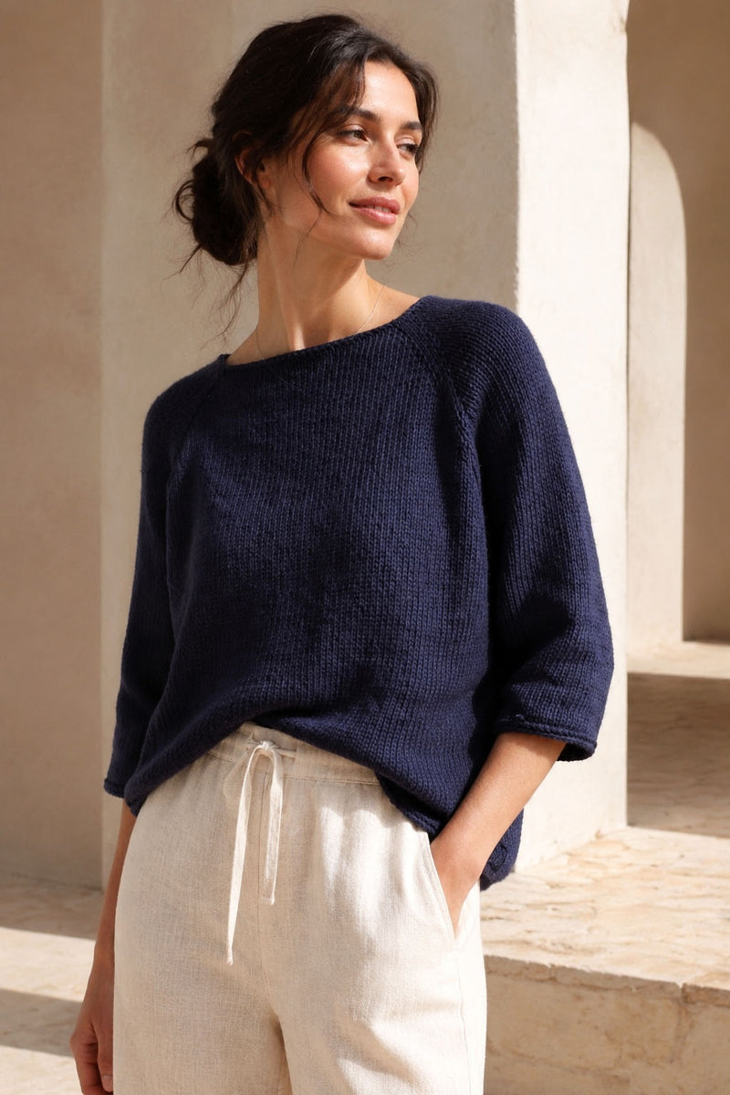 beginner raglan sweater knitting pattern boat neck sweater, Agate Sweater Darling Jadore