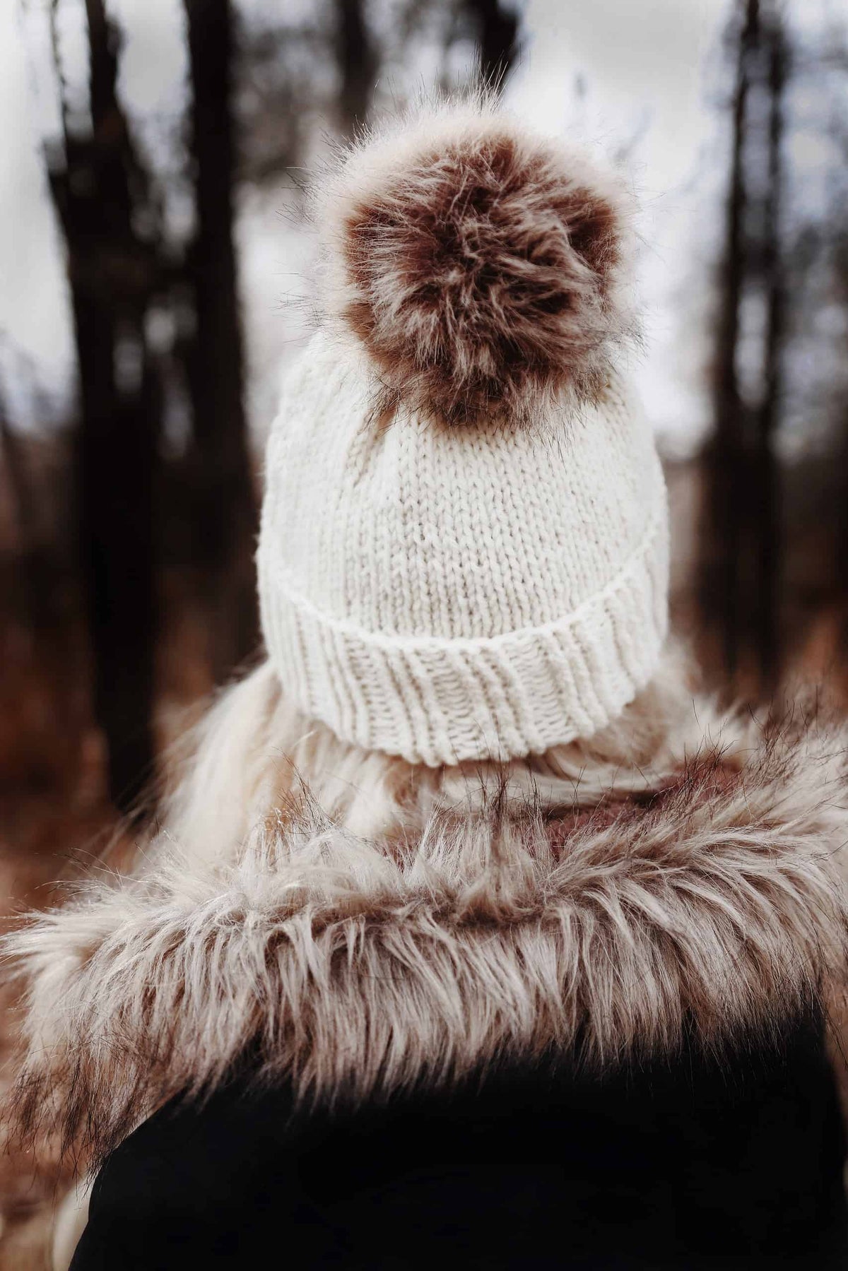 Hand knit classic beanie pattern showing cozy texture and timeless design