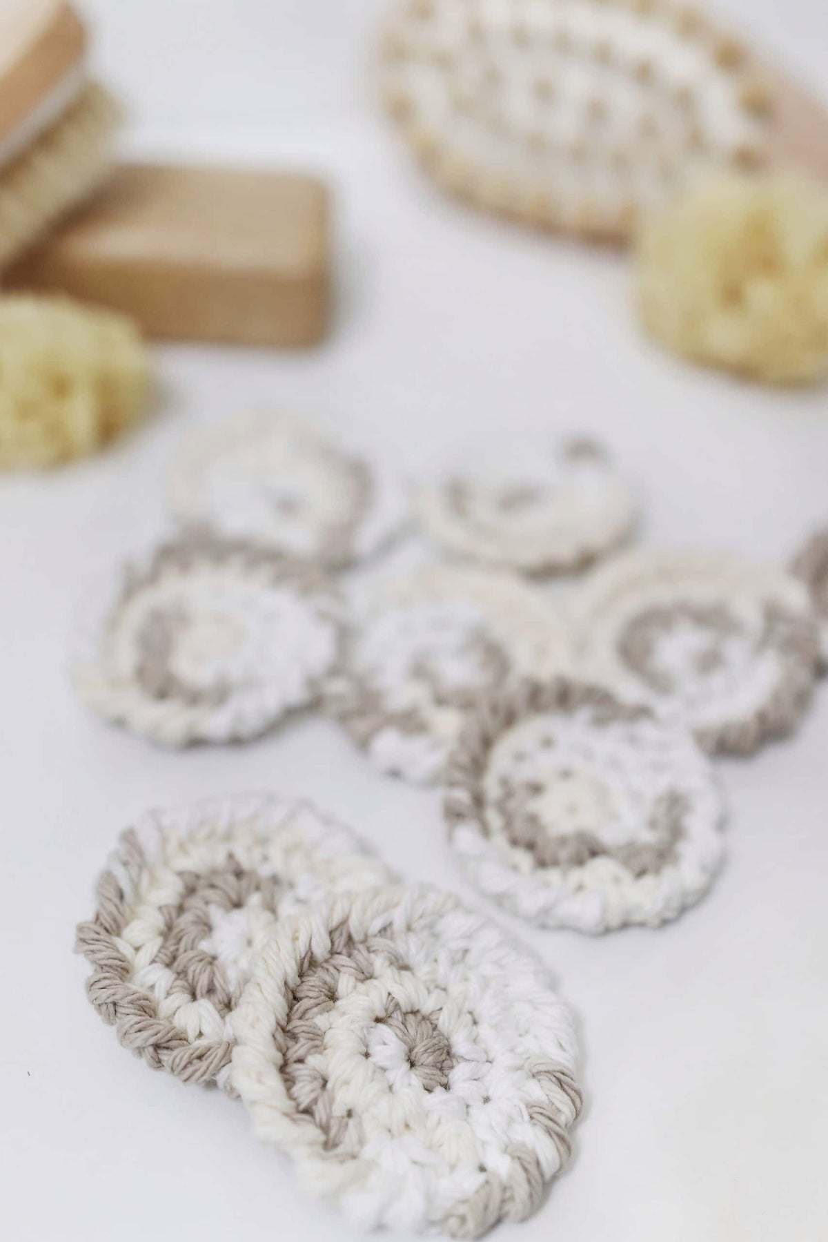 Beginner-friendly crochet cotton rounds pattern for sustainable beauty routine