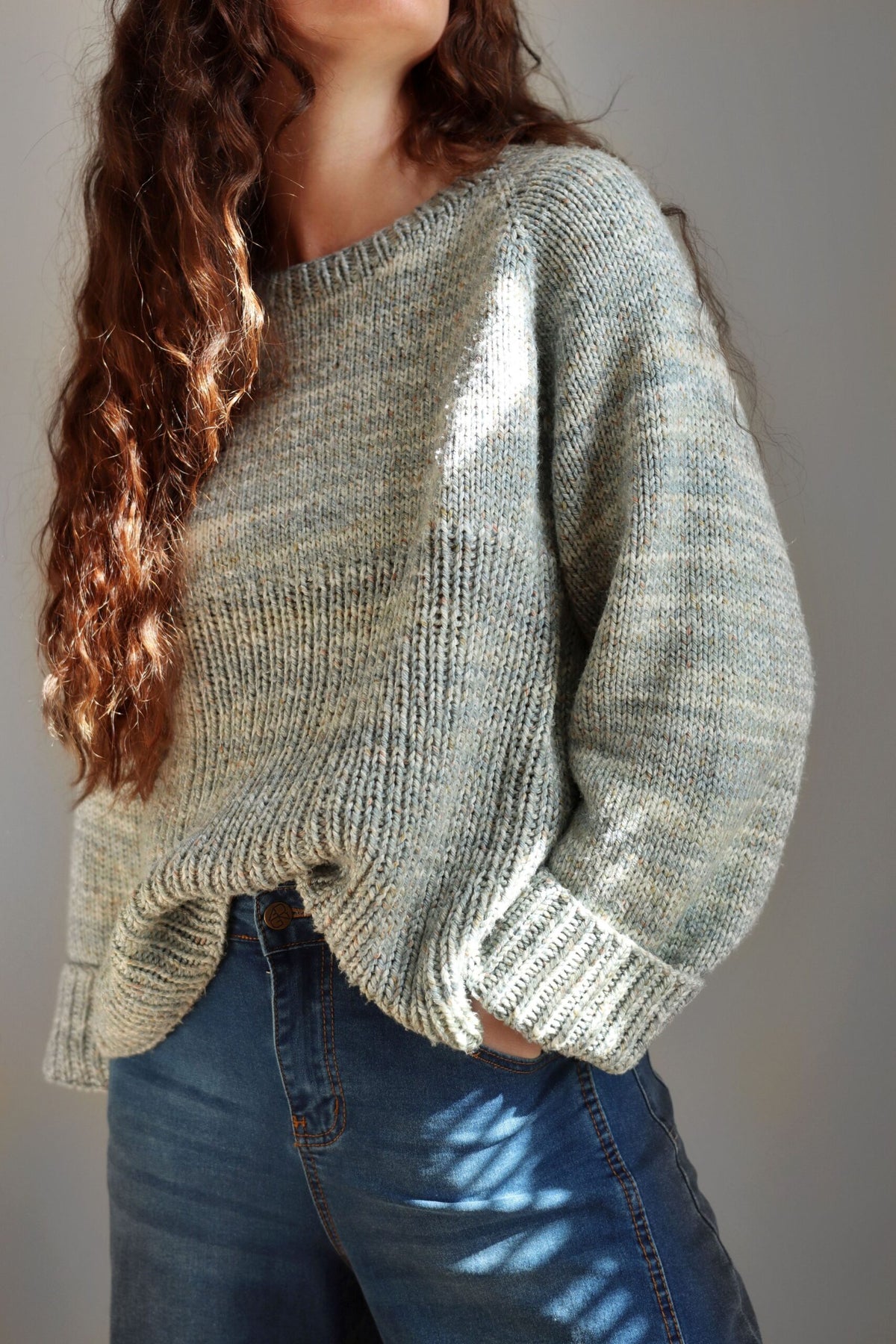 oversize sweater knitting pattern river sweater