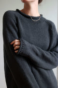 roll neck raglan beginner raglan sweater knitting pattern funnel neck echo sweater