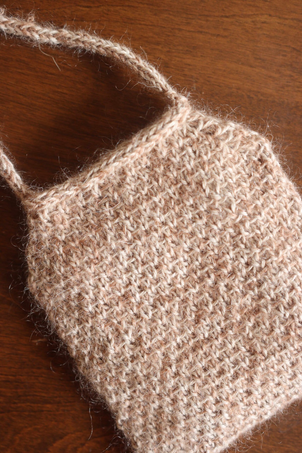 small crossbody bag knitting pattern, mini knit purse Ines Bag