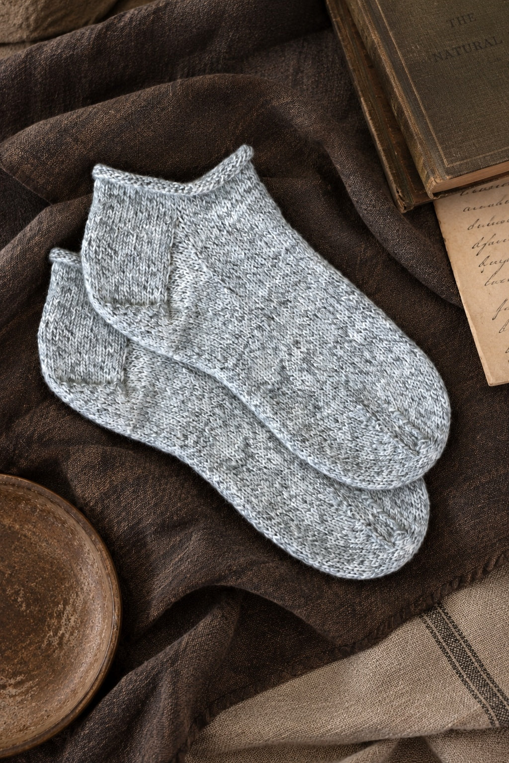 roll edge knit ankle sock knitting pattern tide socks darling jadore