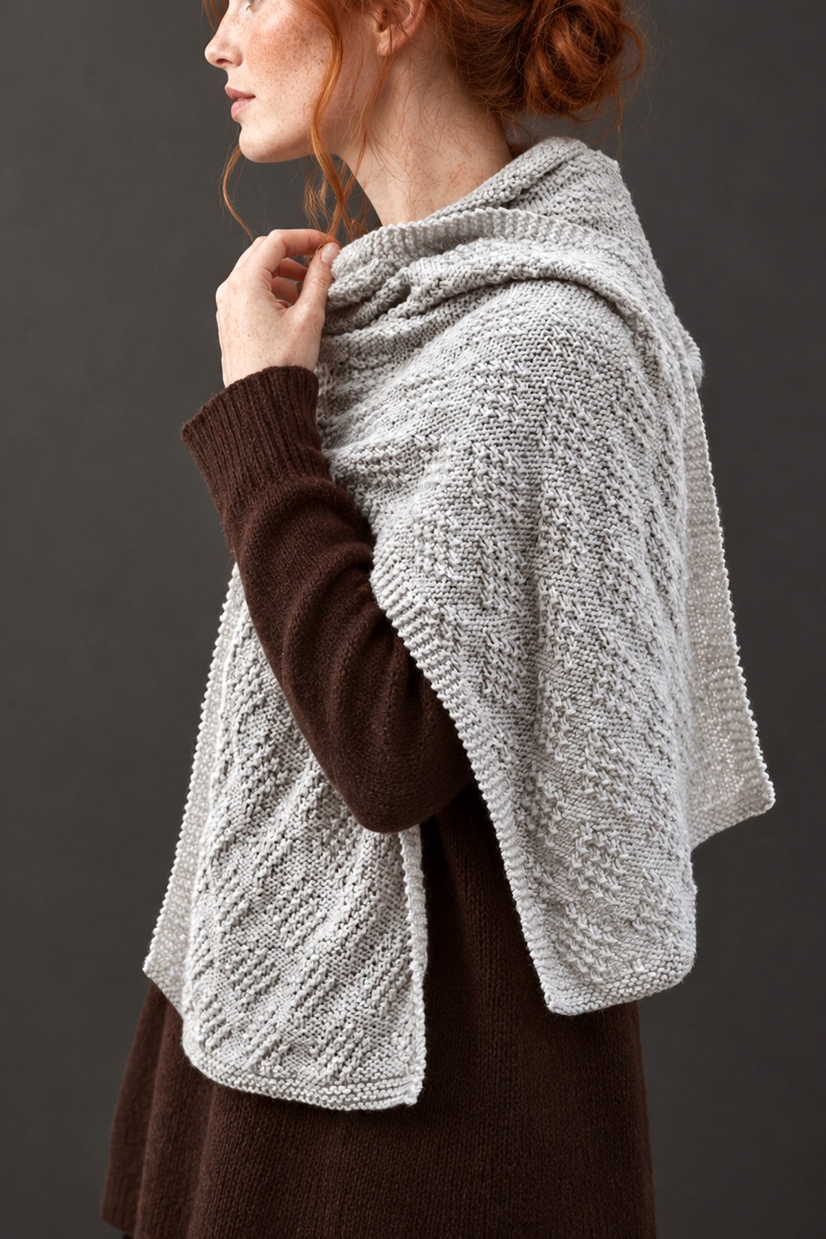knit wrap shawl scarf knitting pattern Estes Scarf Darling Jadore