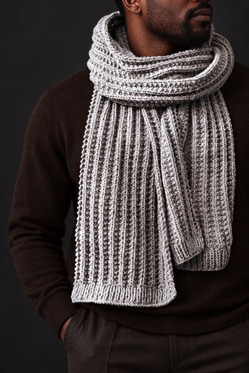 men rib scarf knitting pattern easy Mountaineer Scarf knitting pattern dArling Jadore