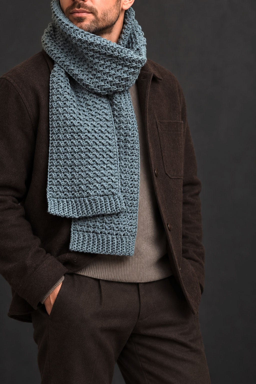 crochet men scarf pattern timberline scarf darling jadore