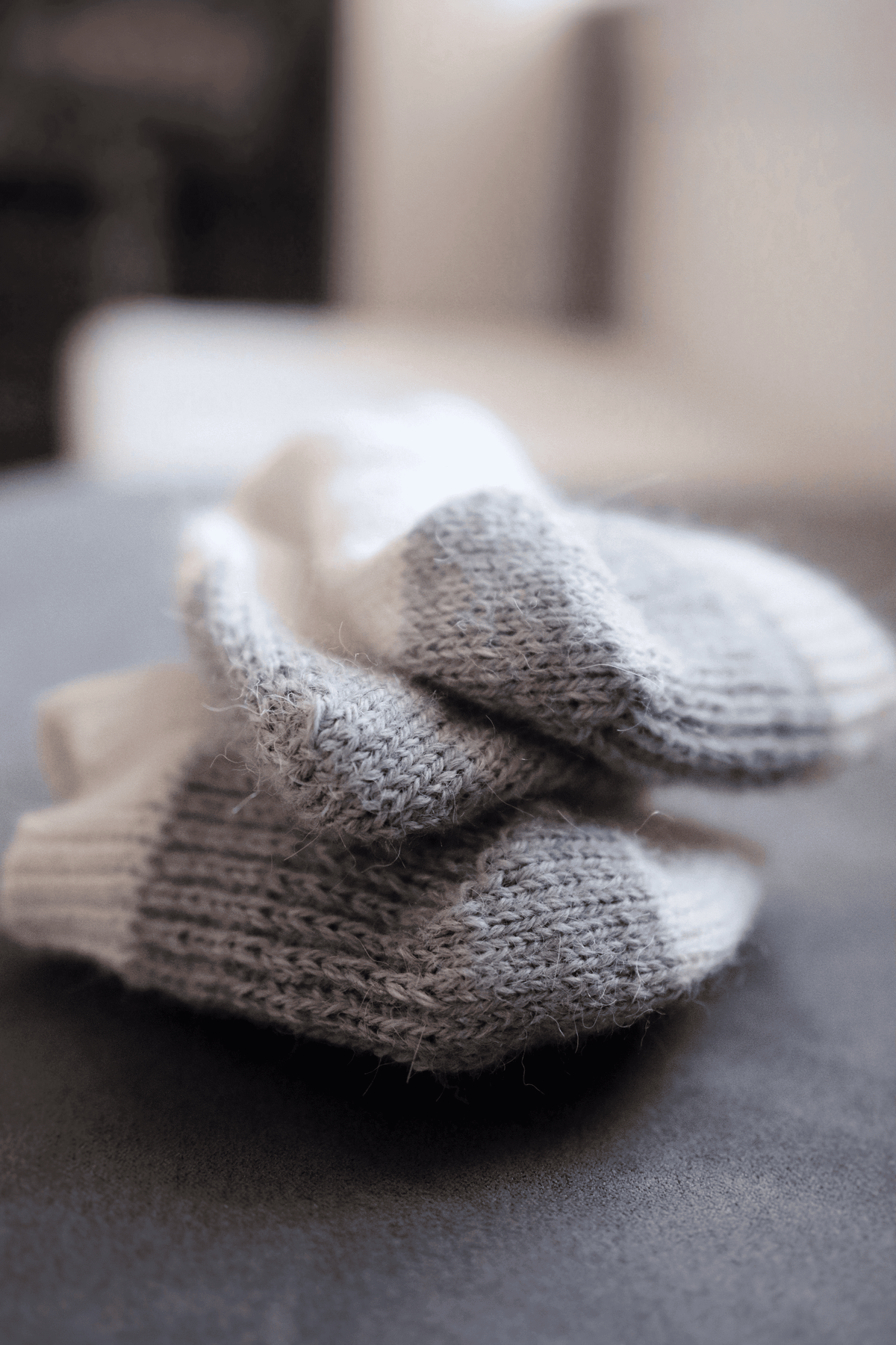 Beginner socks knitting pattern cover showing retro ankle socks design