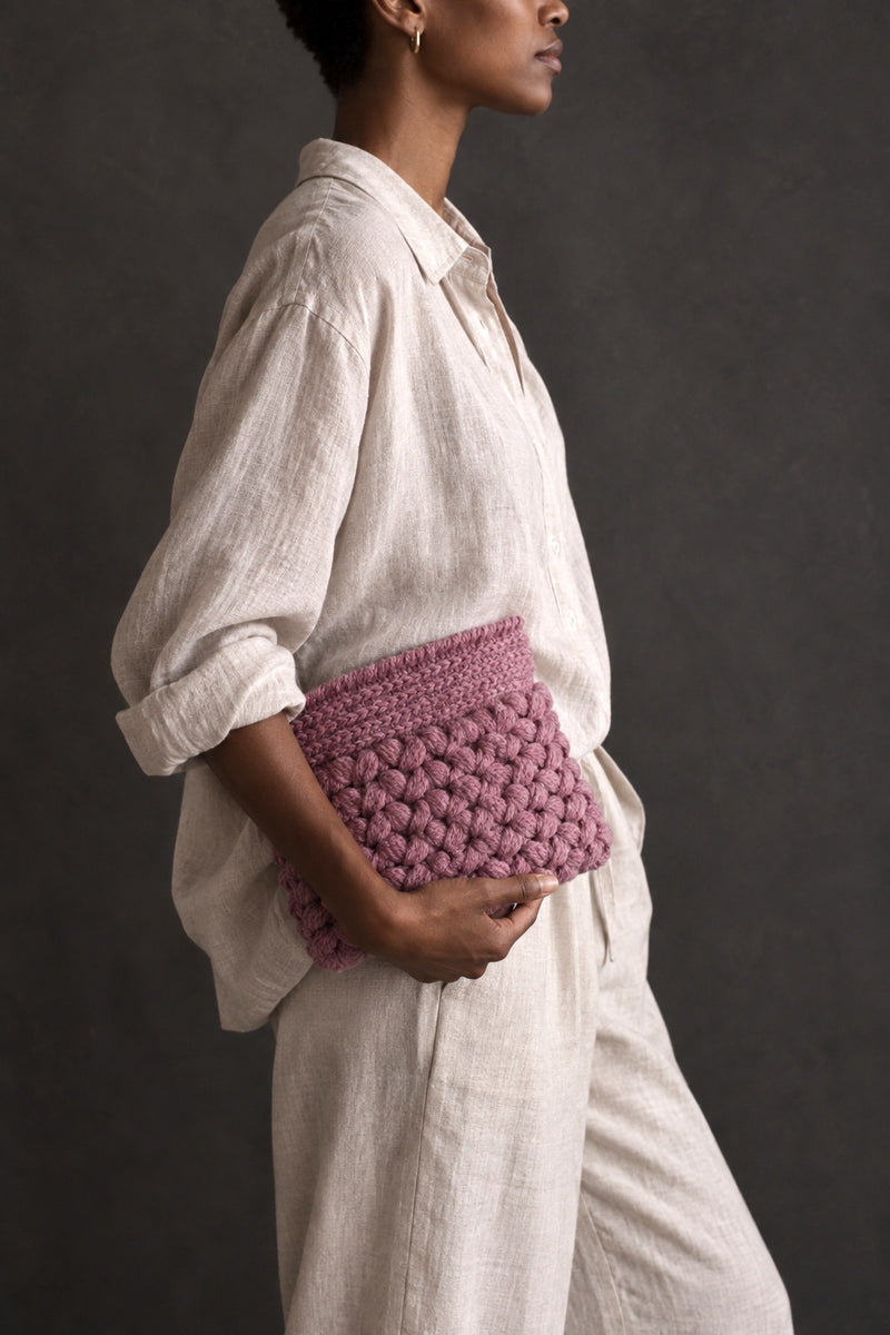 crochet clutch purse easy crochet handbag tote Fable Bag