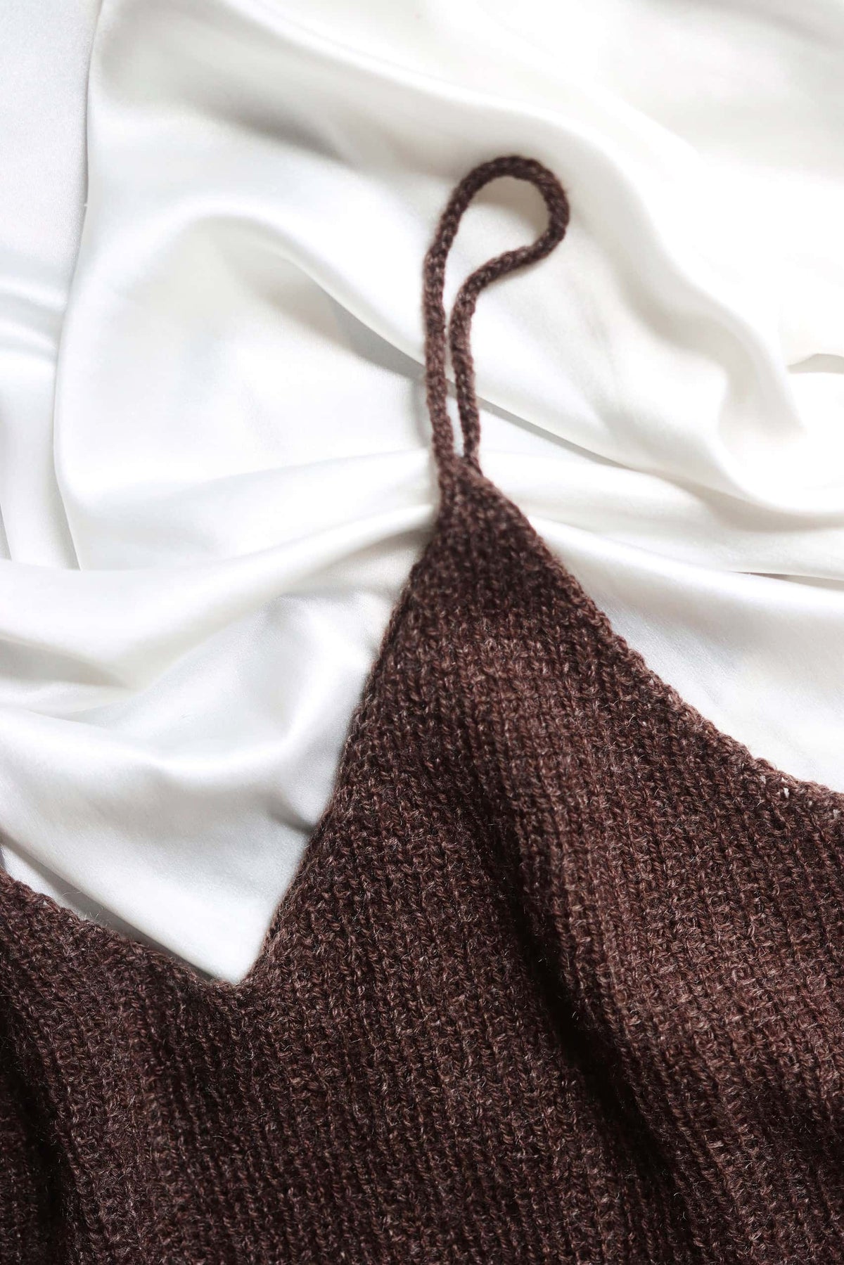 Easy knit camisole pattern showing classic charm and delicate beauty