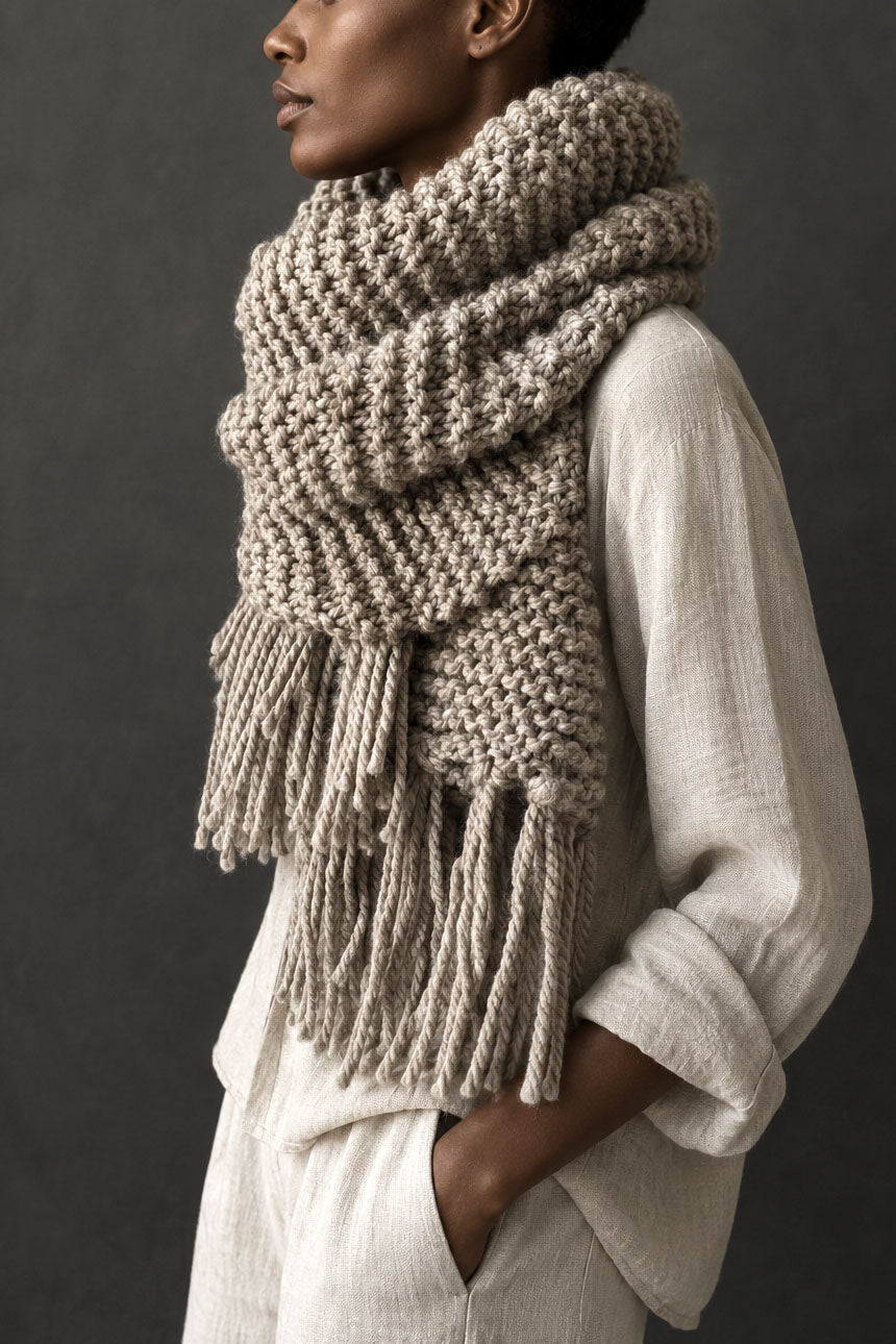 The Blanket Scarf Knitting Pattern