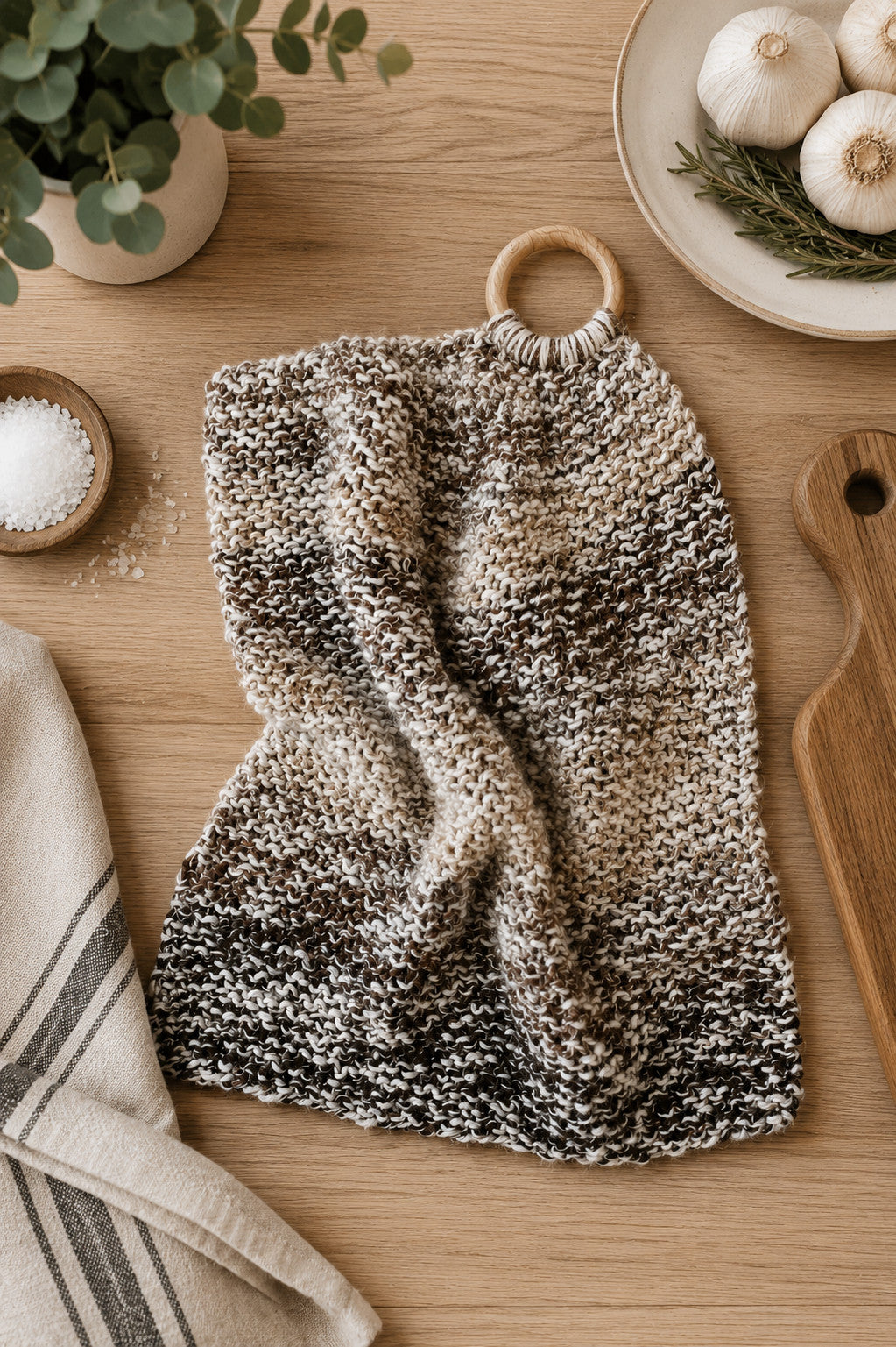 The Cobblestone Hand Towel Knitting Pattern