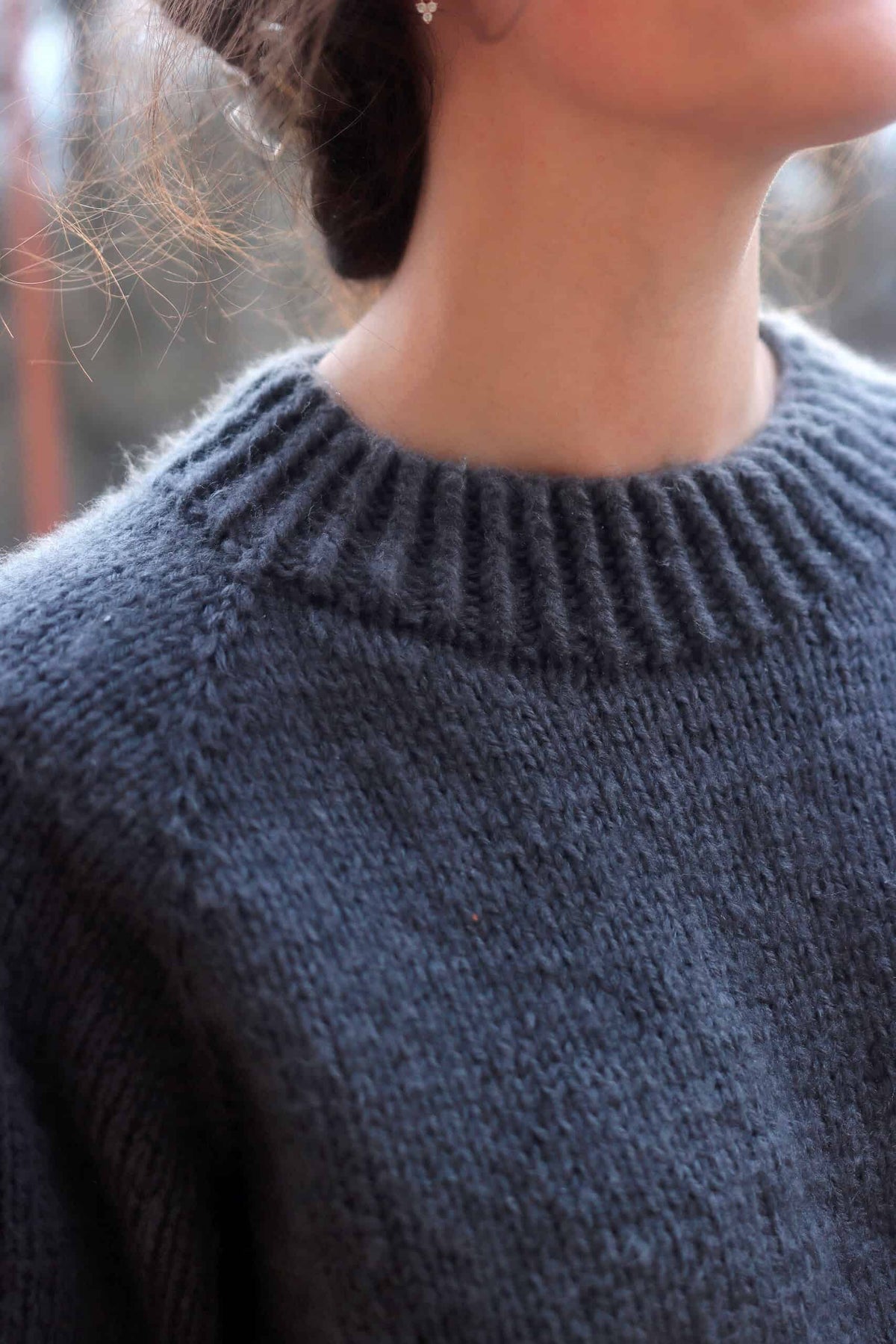 Timeless crewneck sweater knitting pattern - The Ash Sweater by Darling Jadore