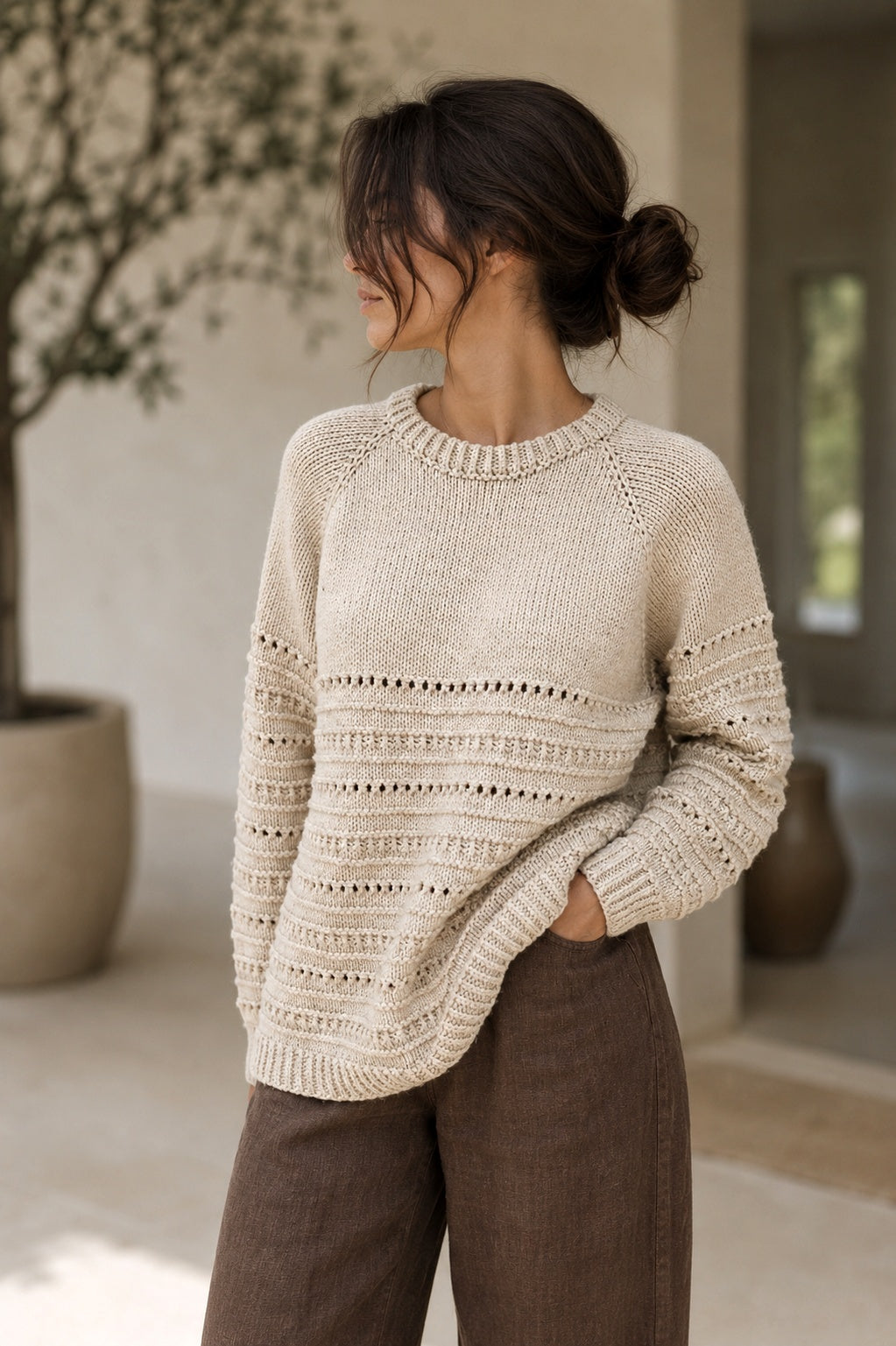 raglan sweater easy knit sweater pattern countryside sweater top down raglan pulllover textured sweater Countryside Sweater darling jadore