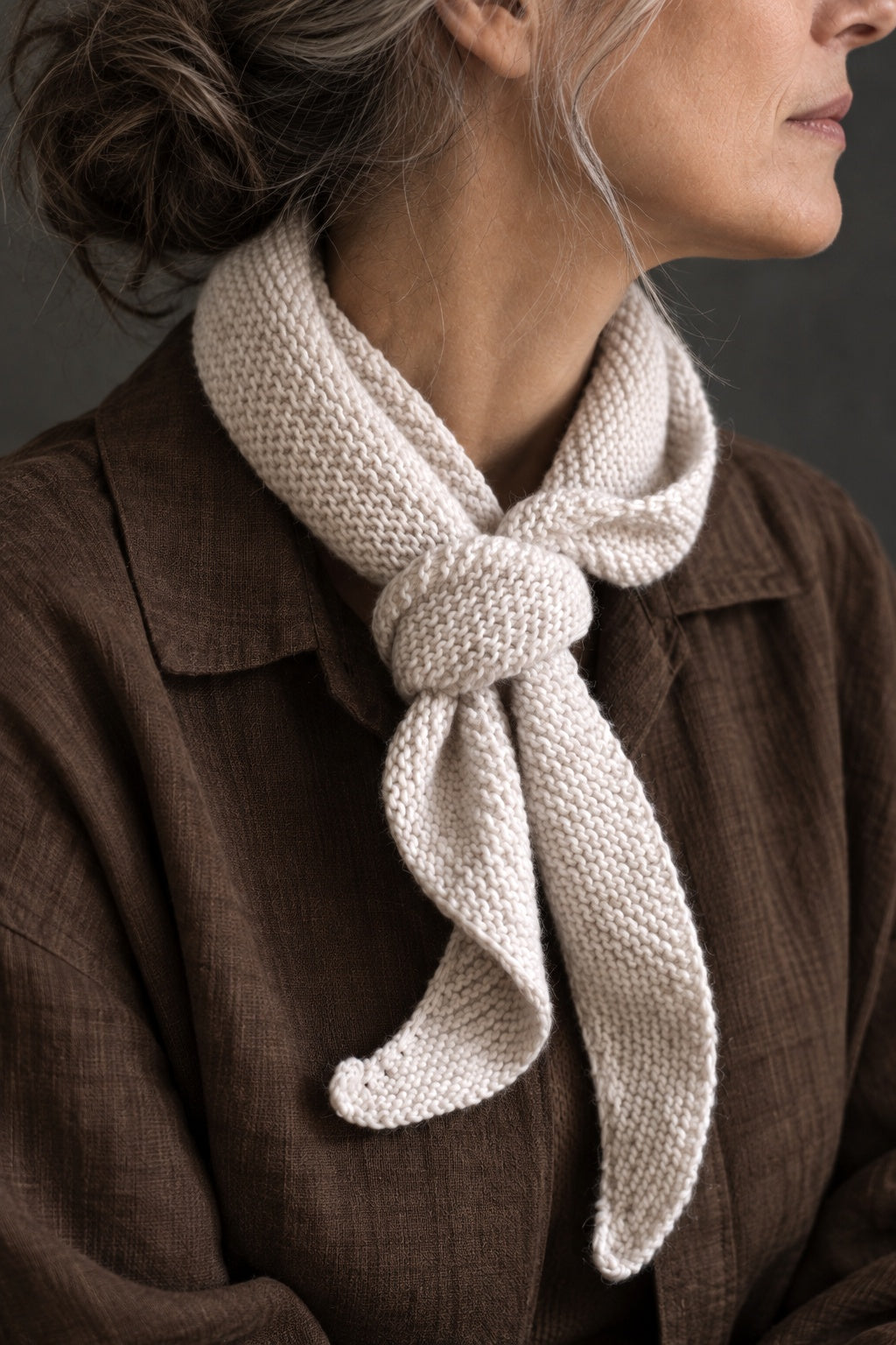 small boomerang scarf knitting pattern triangle scarf Sunday Scarf Darling JAdore