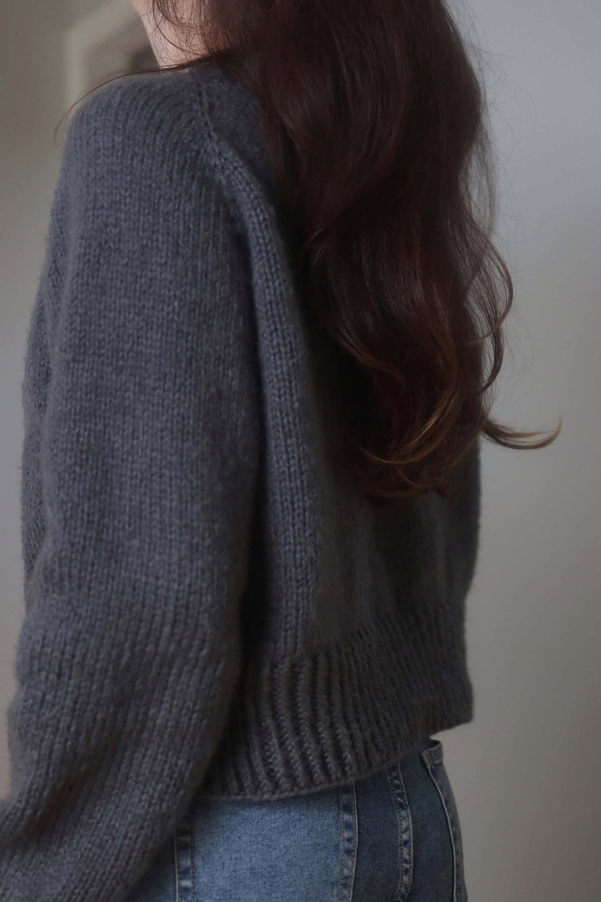Easy pullover sweater knitting pattern - relaxed fit Ash Sweater by Darling Jadore
