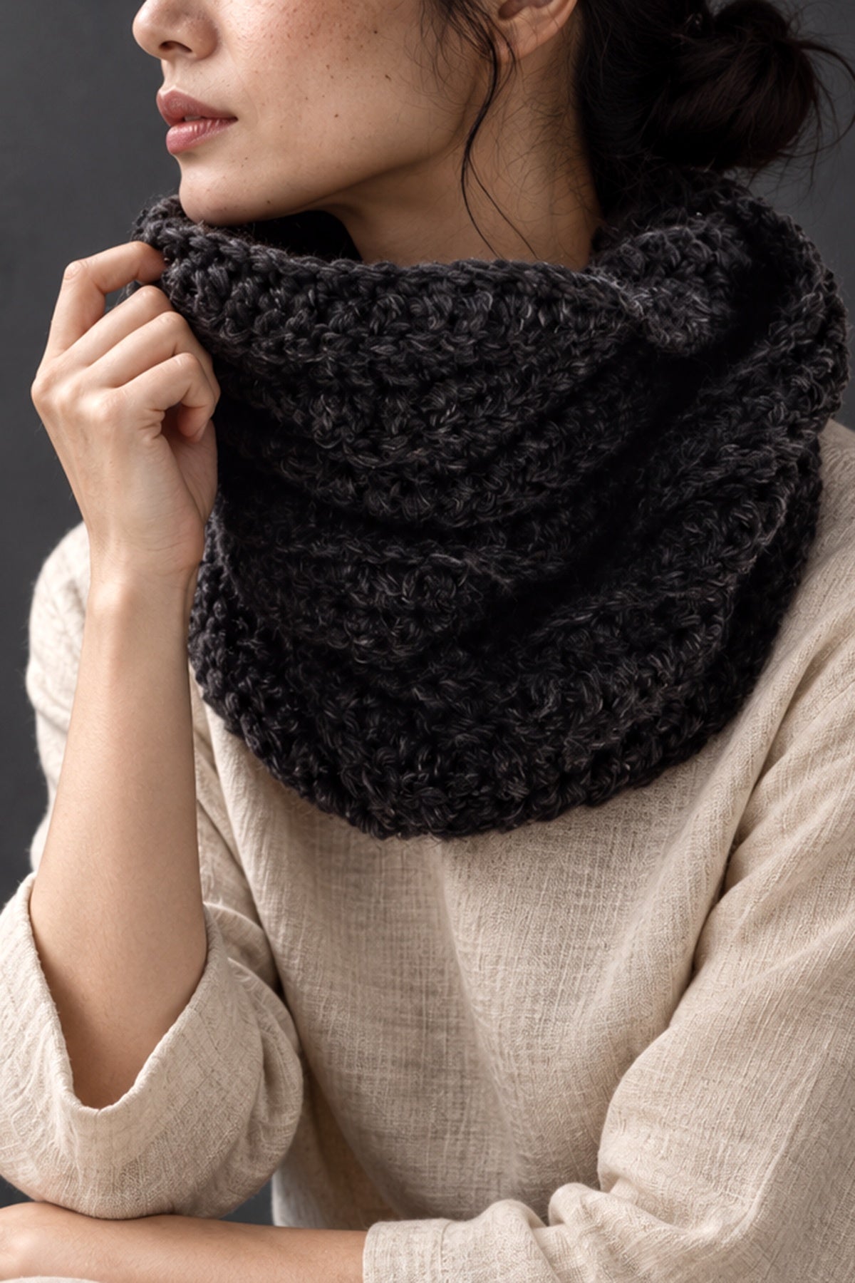 cowl infinity scarf crochet pattern
