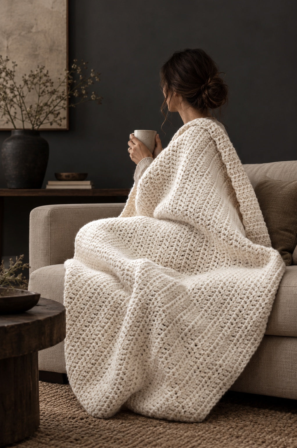 crochet blanket easy crochet pattern throw afghan Chateaux