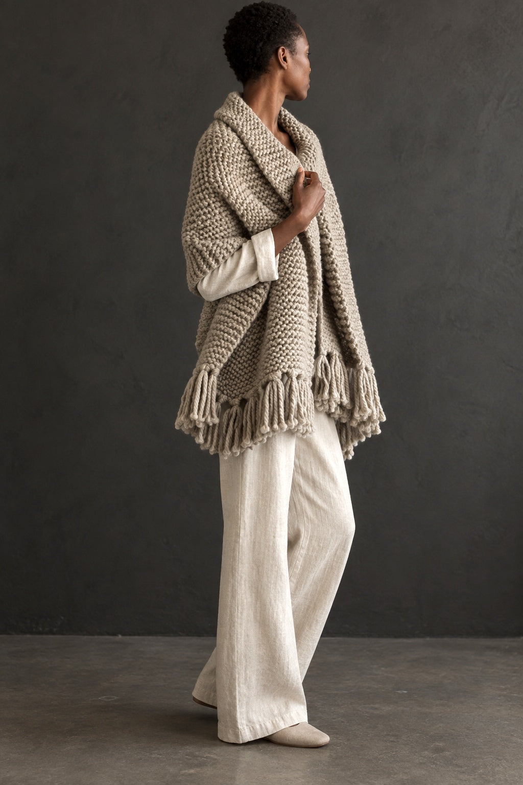blanket scarf knitting pattern oversize knit wrap scarf