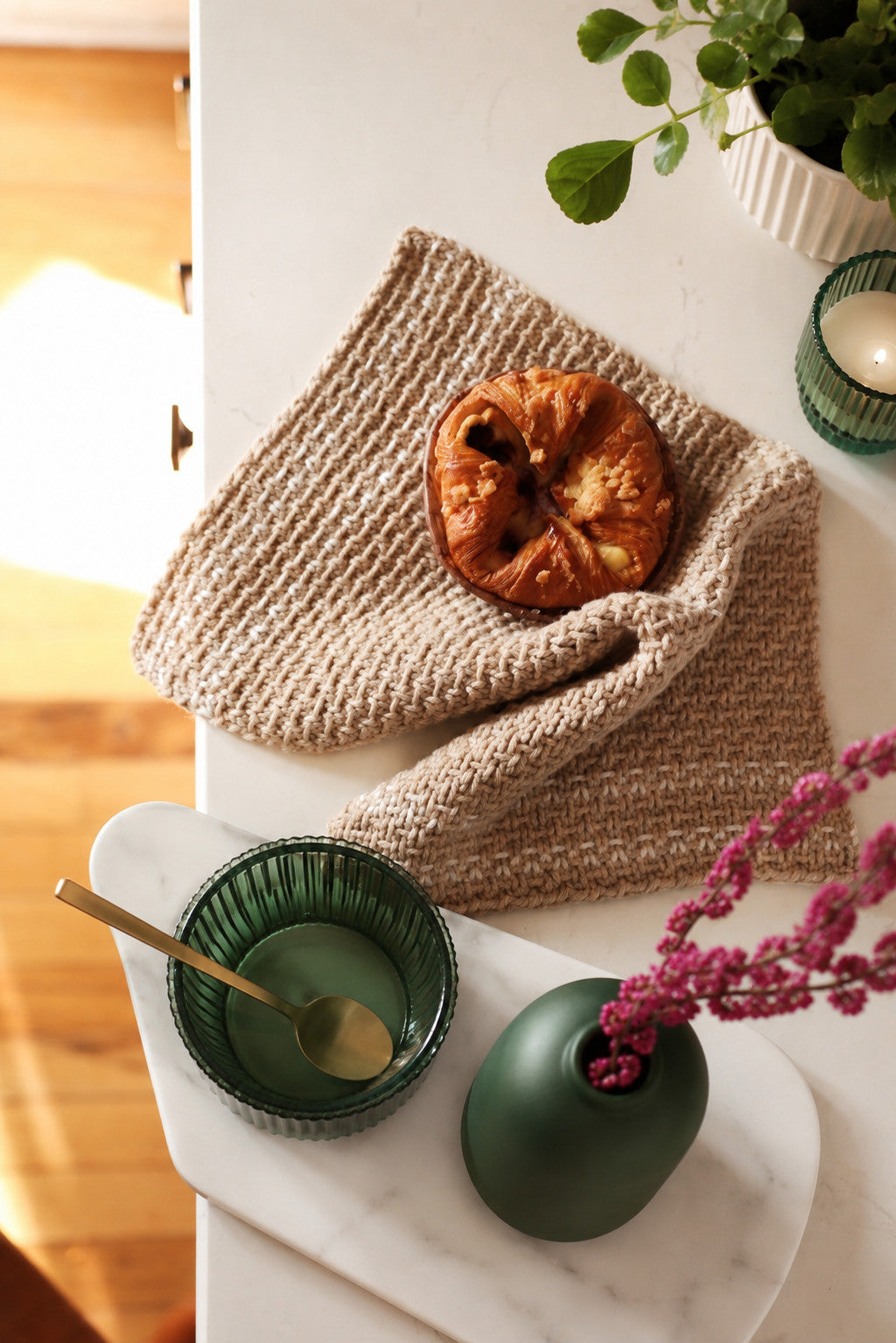 The Homestead Towel Knitting Pattern