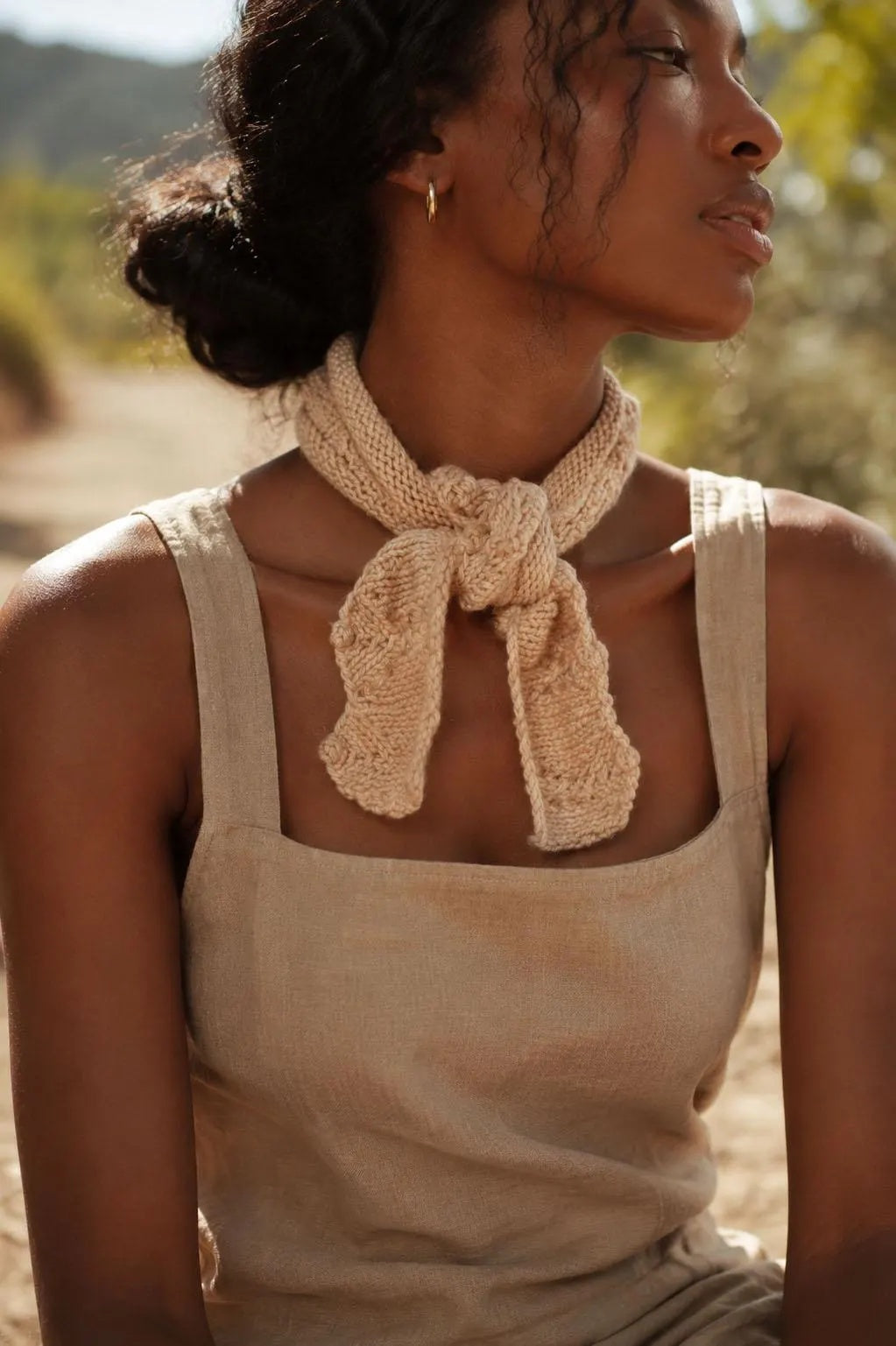small knit scarf easy knitting pattern Bay Scarf