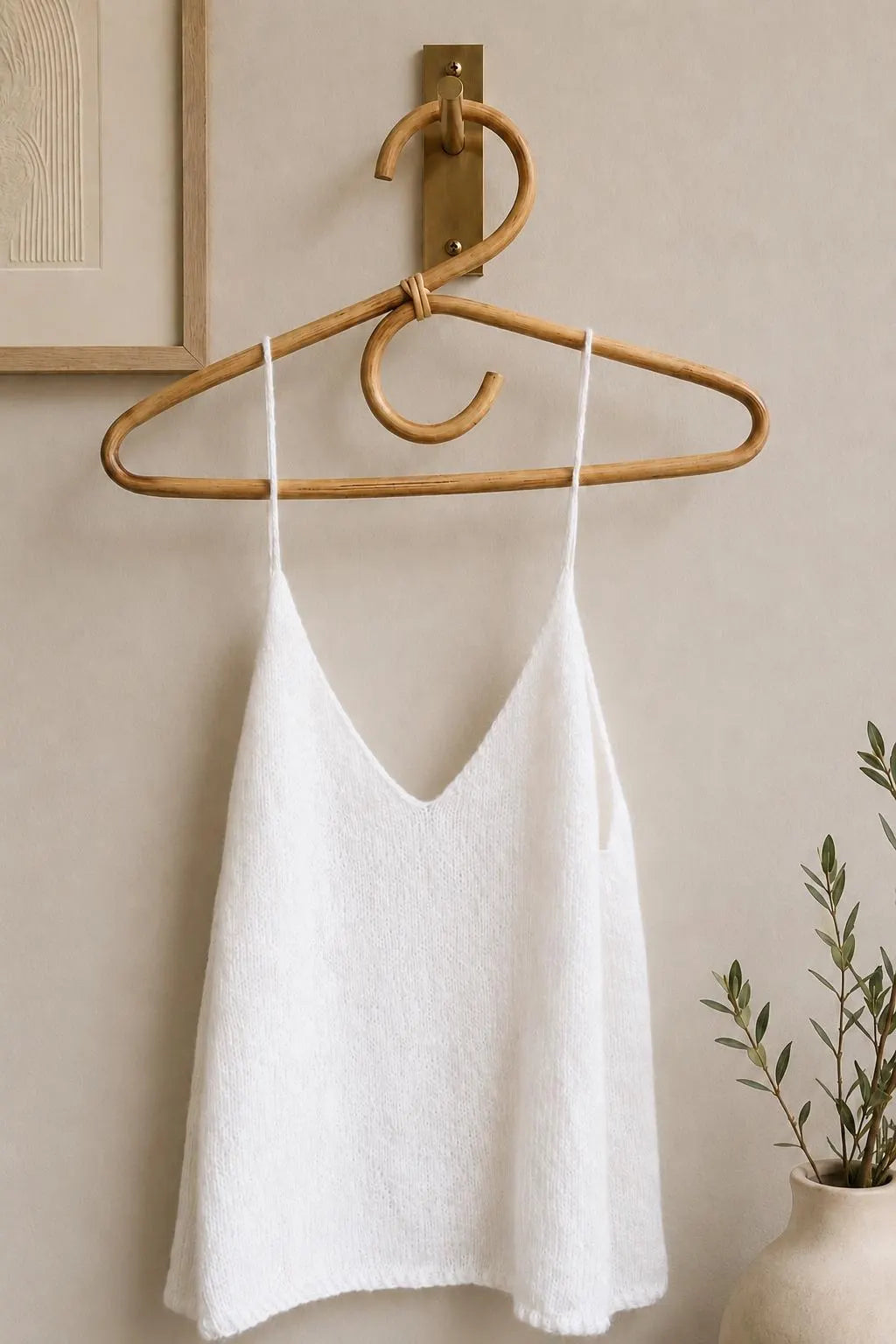 camisole knitting pattern vneck tank top easy knit pattern Classic Camisole