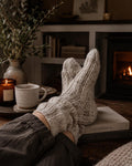 chunky knit socks easy knitting pattern beginner winter socks ribbed House Socks