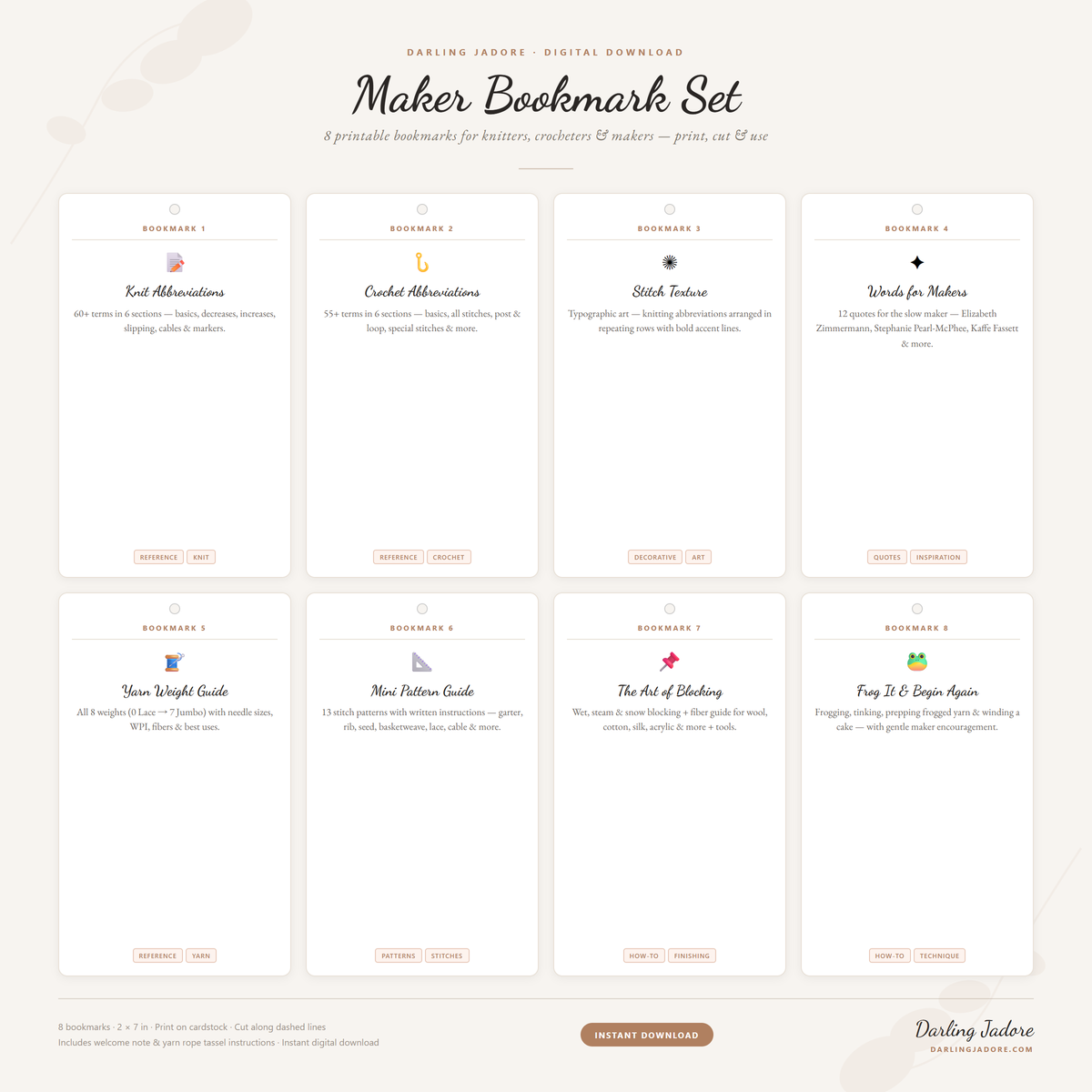 Maker Bookmarks