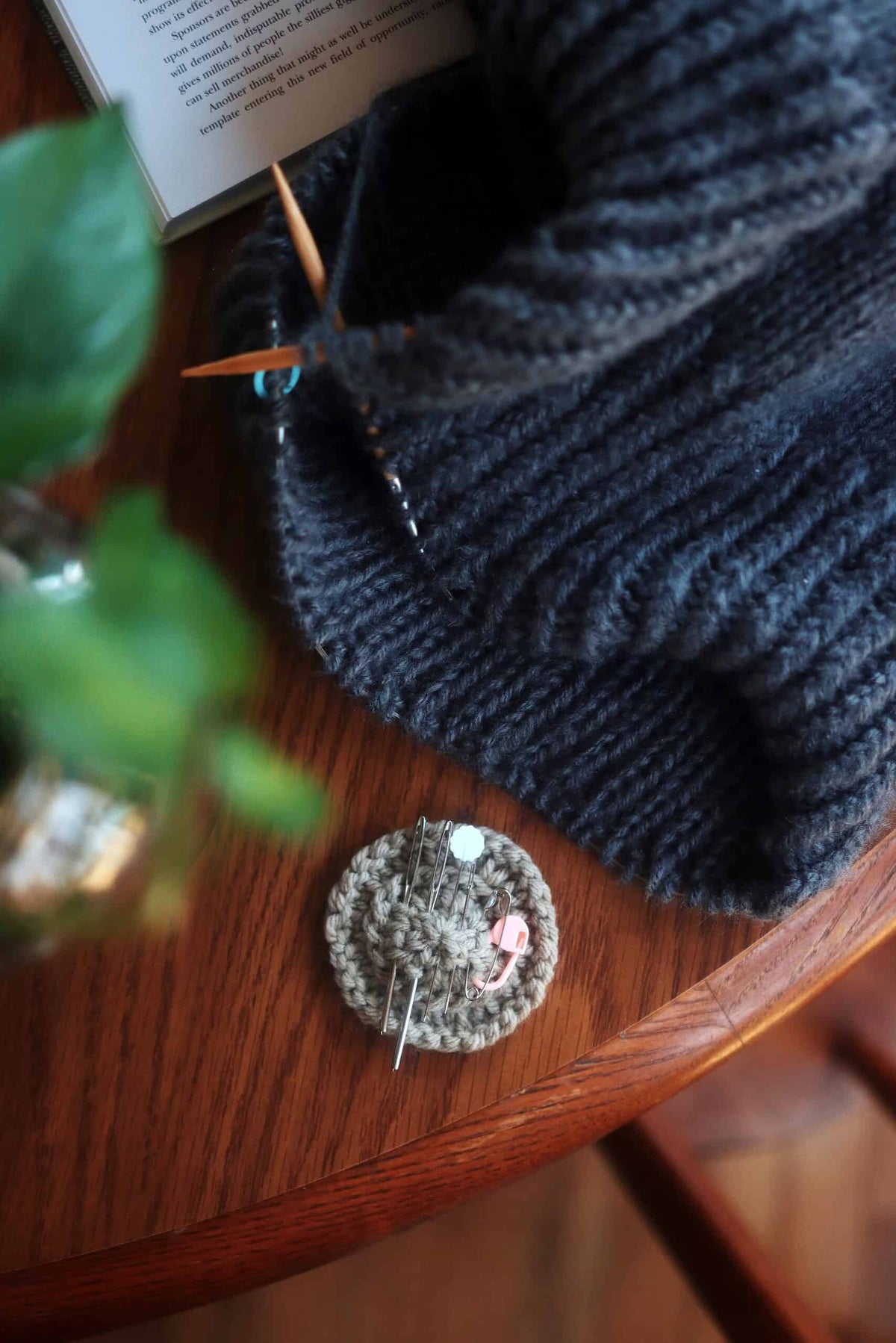The Notion Keeper knitting pattern functional pincushion for knitters