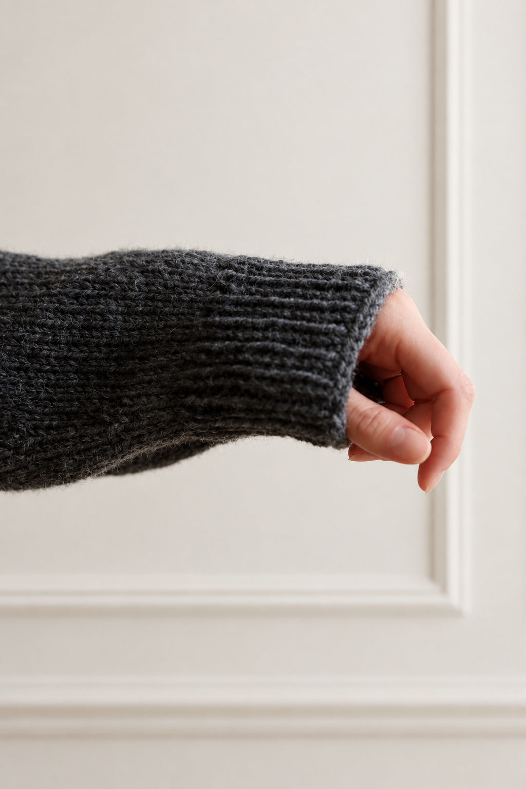 Raglan Jumper Knitting Pattern Paneled Wall Ribbed Cuff Extended Arm Darling Jadore Autumn Sweater - Darling Jadore
