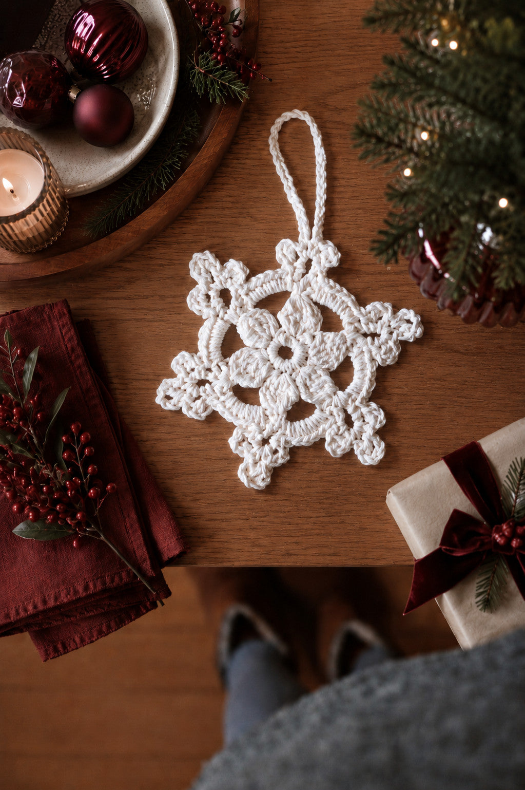 The Snowflake Ornament Crochet Pattern