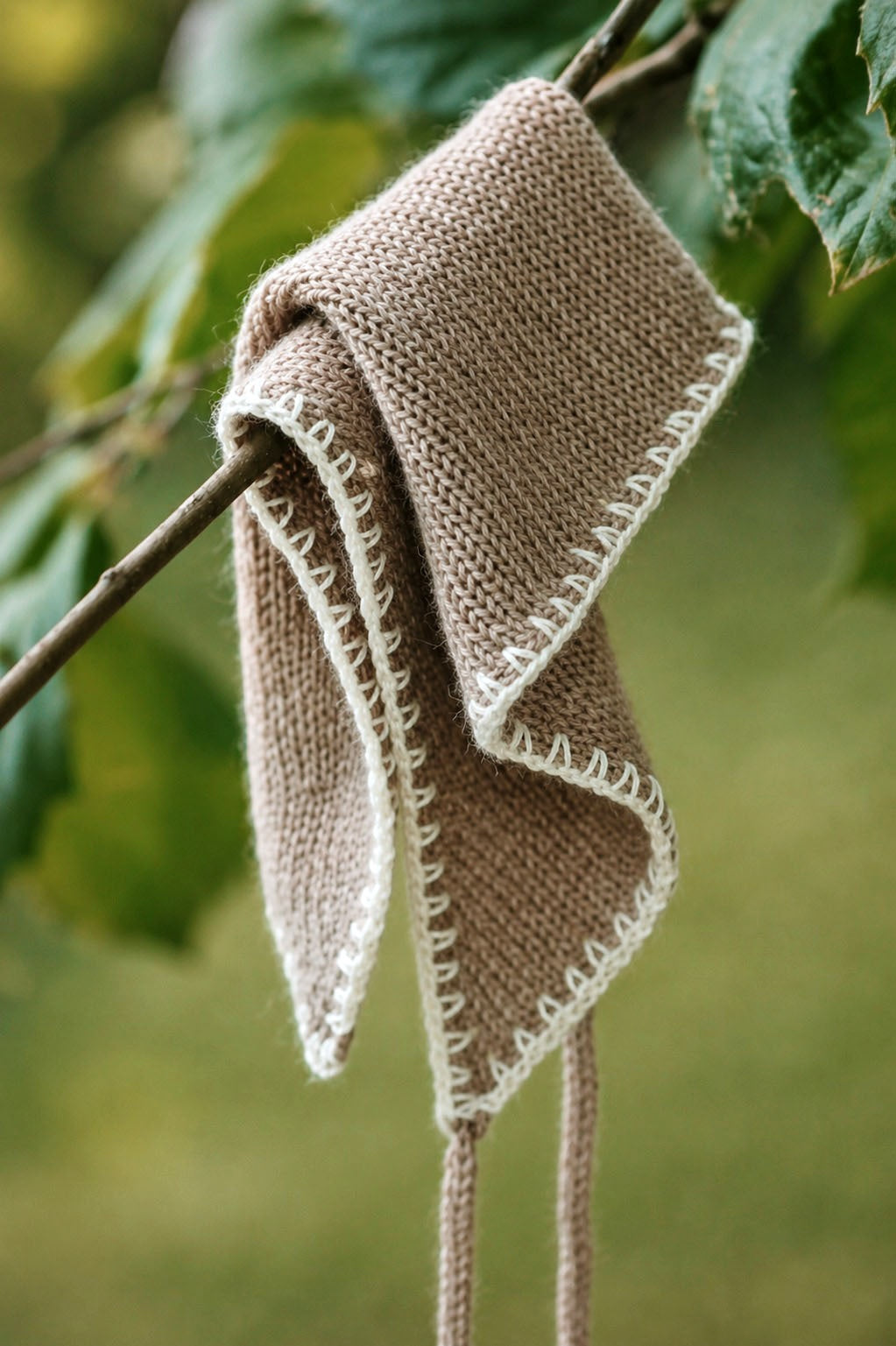 Traingle Scarf Bandana Knitting Pattern Hair Scarf Triangle Scarf Easy Knit Pattern - Darling Jadore