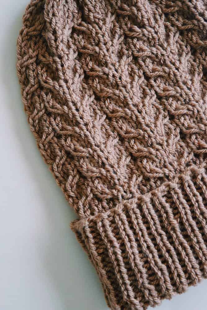 knit beanie knitting pattern