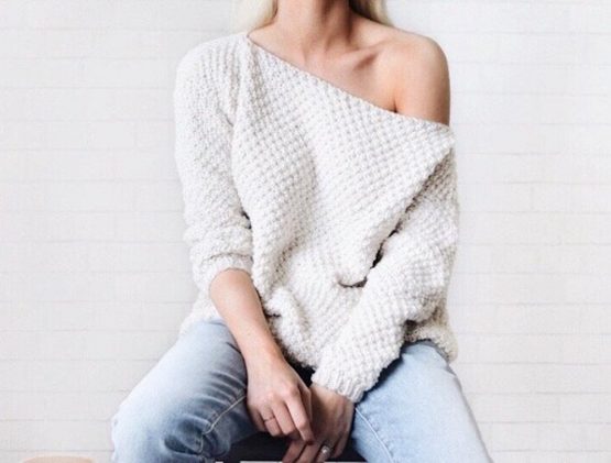 knittingwonders knit sweater off shoulder