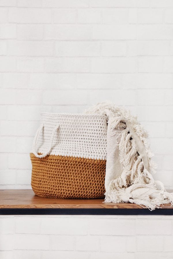 midcentury modern basket crochet pattern