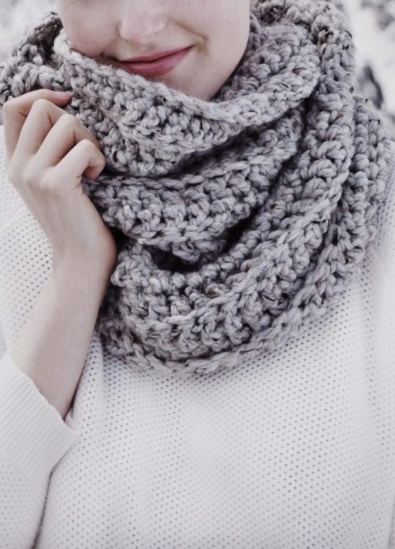 Chunky Infinity Scarf Cowl, The Reveur Scarf by Darling Jadore