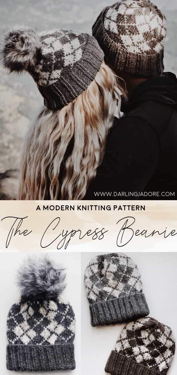 Faux Fur Knit Hat Mittens Cowl Knitting Patterns by Darling Jadore