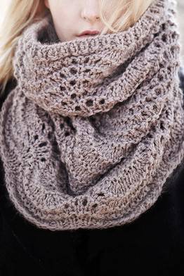 Fauna Cowl Knitting Pattern, Darling Jadore, Lace Cowl Scarf Pattern