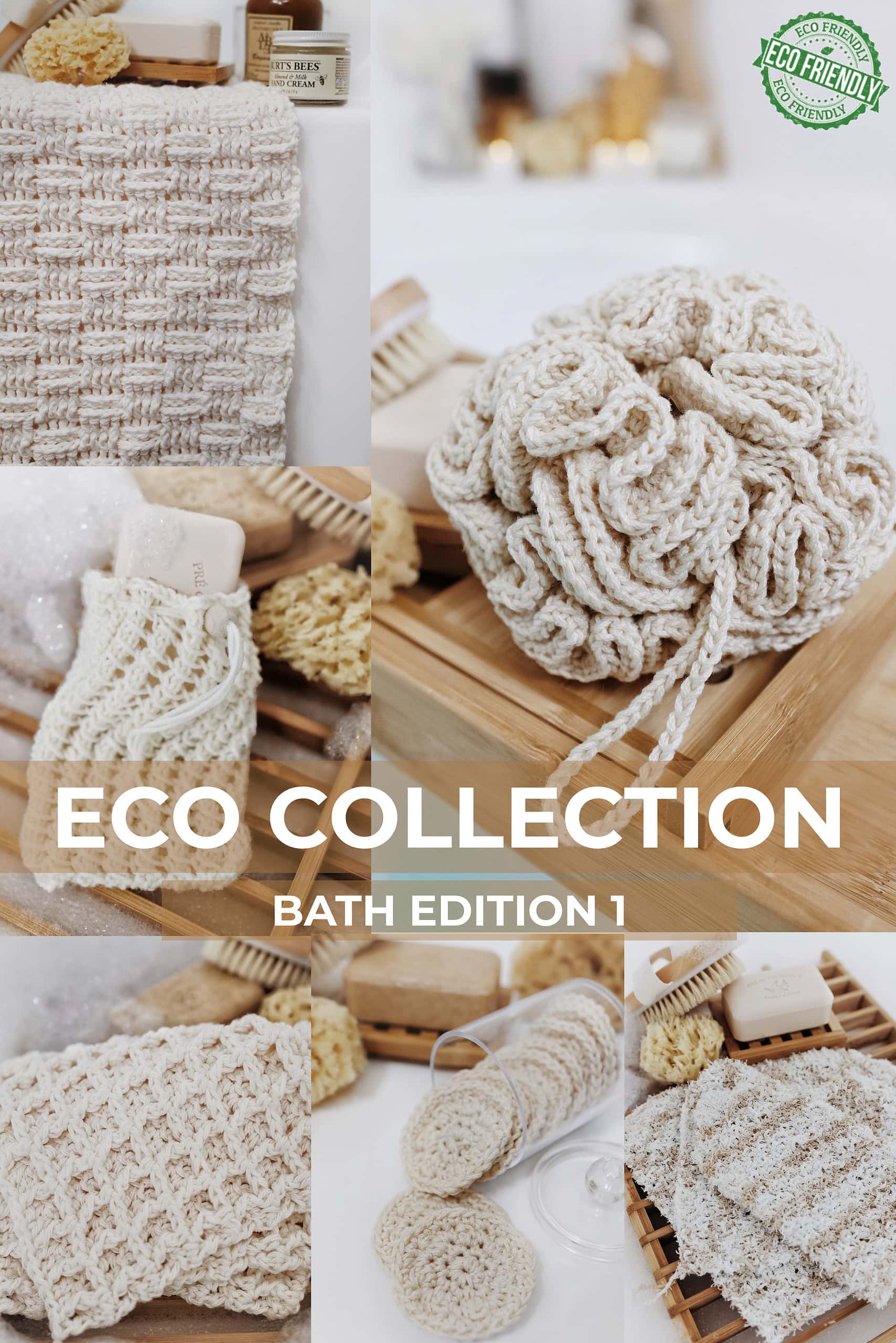 Eco-Friendly Knit + Crochet Patterns, Bath Edition, Darling Jadore
