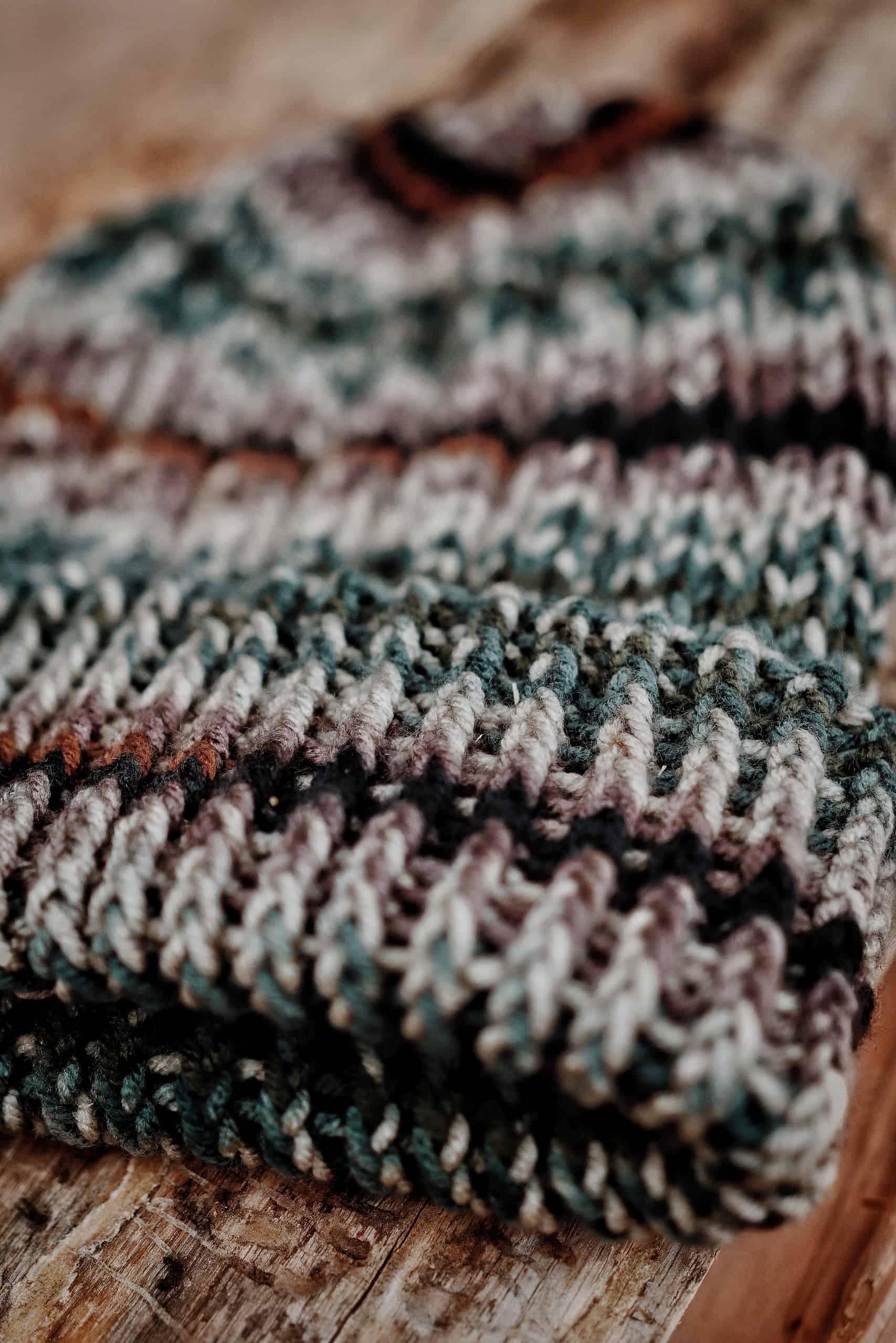 The Camo Beanie Knitting Pattern