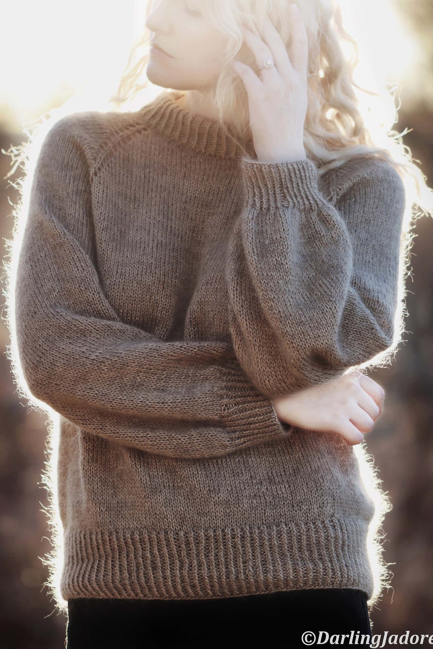 A Classic Sweater Knitting Pattern For The New Year: The Café Sweater