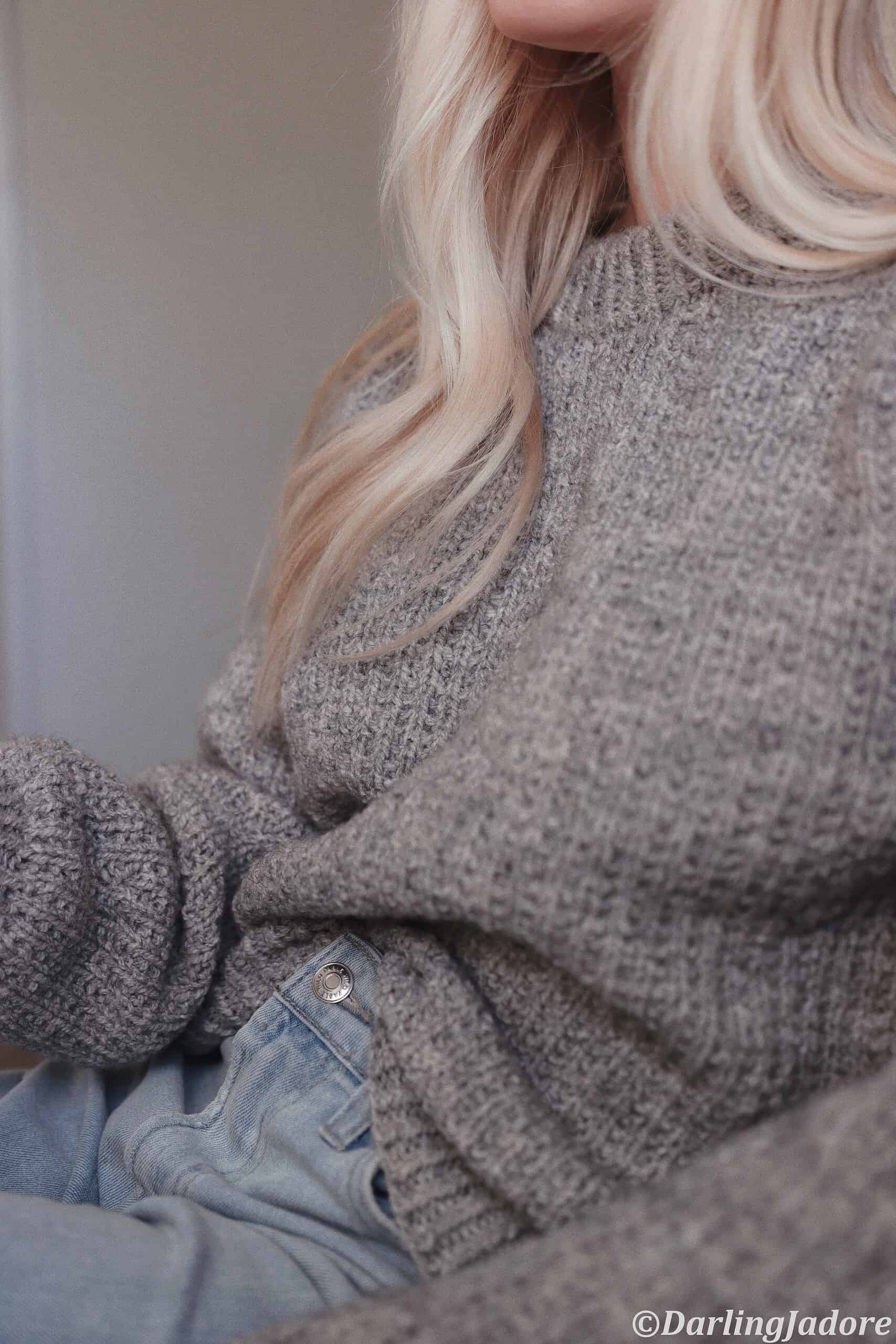 Textured, Cozy Knit Sweater Patterm: Hawthorn Sweater, Darling Jadore