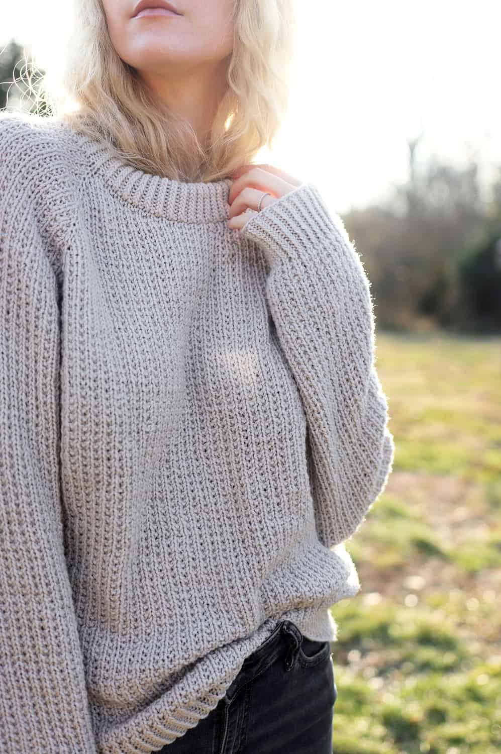 Cozy Sweater Knitting Pattern, Raglan Top Down Sweater Darling Jadore